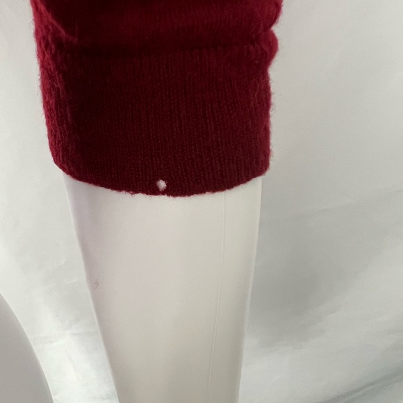 Red wool cropped sweater - Picture 3 of 4